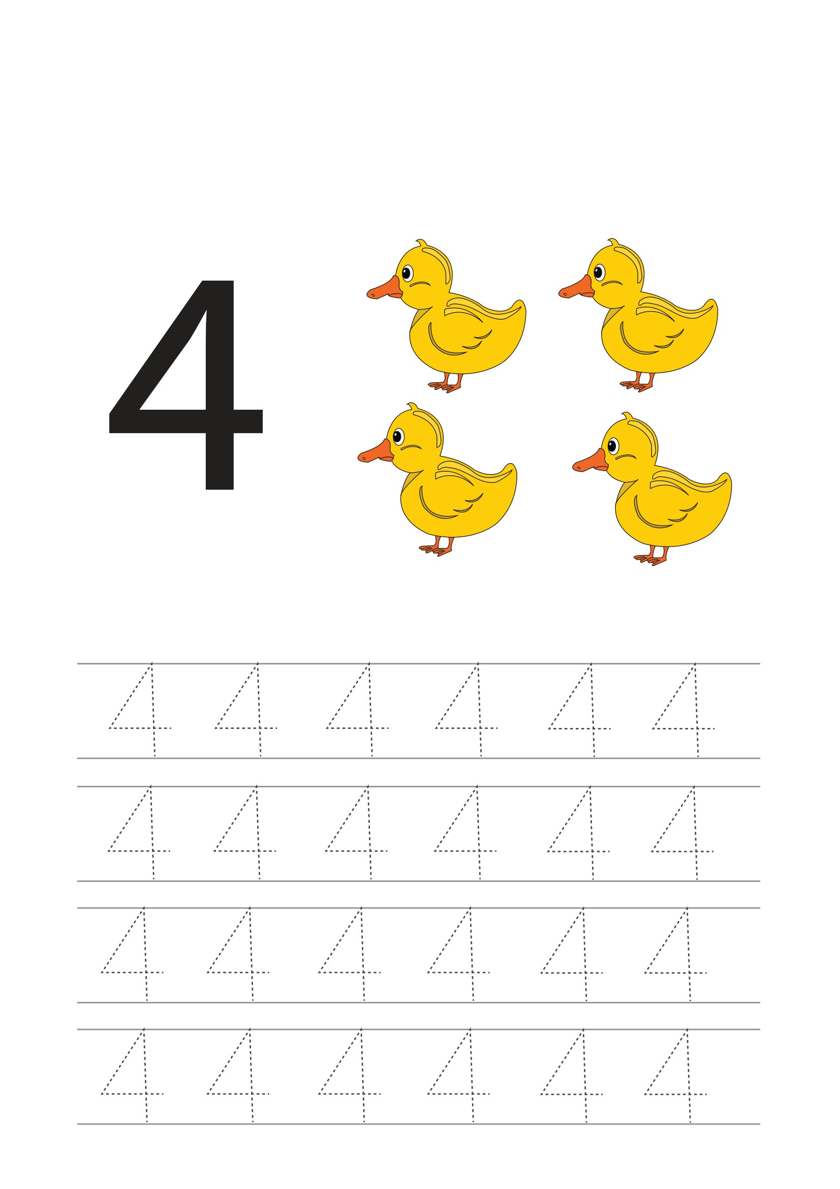 Bé tập tô số 4 (có hình đếm)